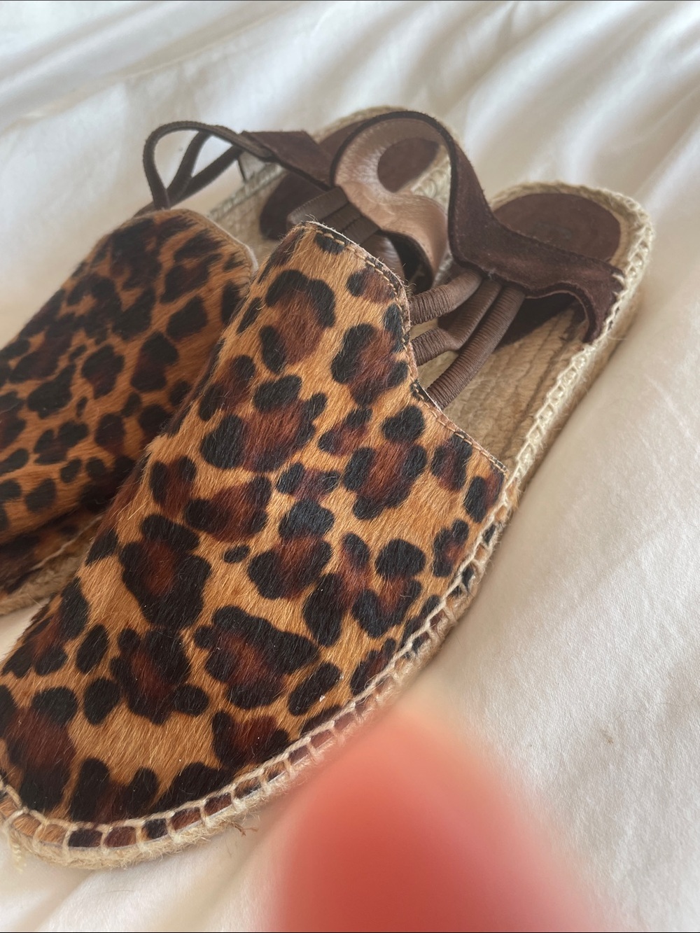 Picon Leopard Print Espadrille Slingback Flats - pony hair - Picture 2 of 13